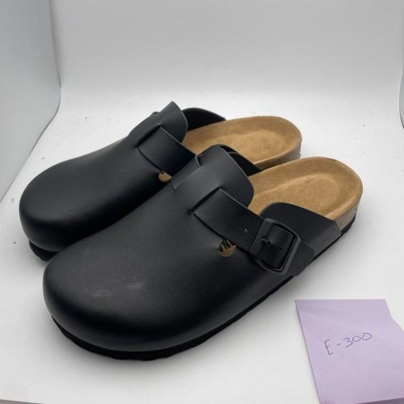 CUSHIONAIRE Women's Hana Cork Footbed Clog BLACK 6.5 - Picture 2 of 7